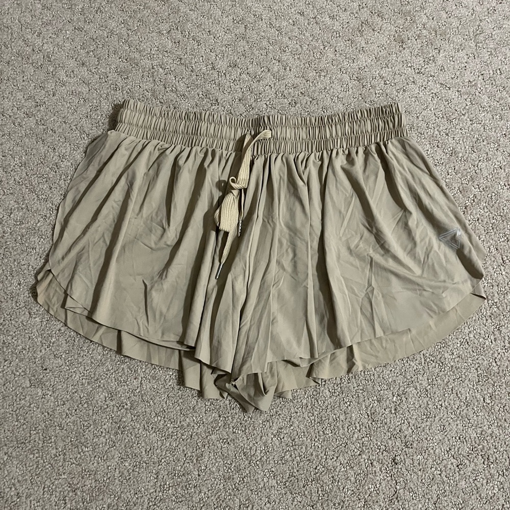 Tan off brand kikikona shorts